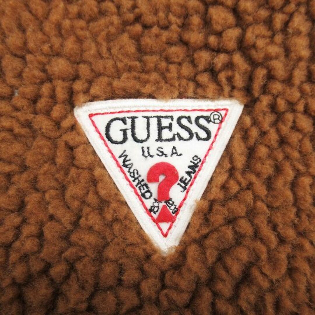 GUESS(ゲス)の19aw ゲス GUESS ボア フリース パーカー フーディー トライアングル メンズのトップス(パーカー)の商品写真