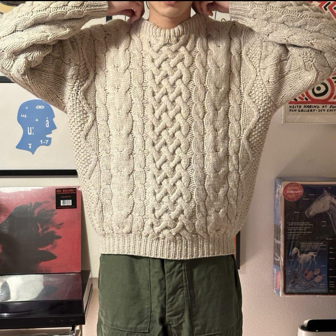 VINTAGE(ヴィンテージ)のINTER STATE handmade sweater 80~90s メンズのトップス(ニット/セーター)の商品写真