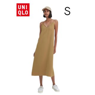 ユニクロ(UNIQLO)の【新品未使用】ユニクロ レディース キャミソール ワンピース S(ロングワンピース/マキシワンピース)