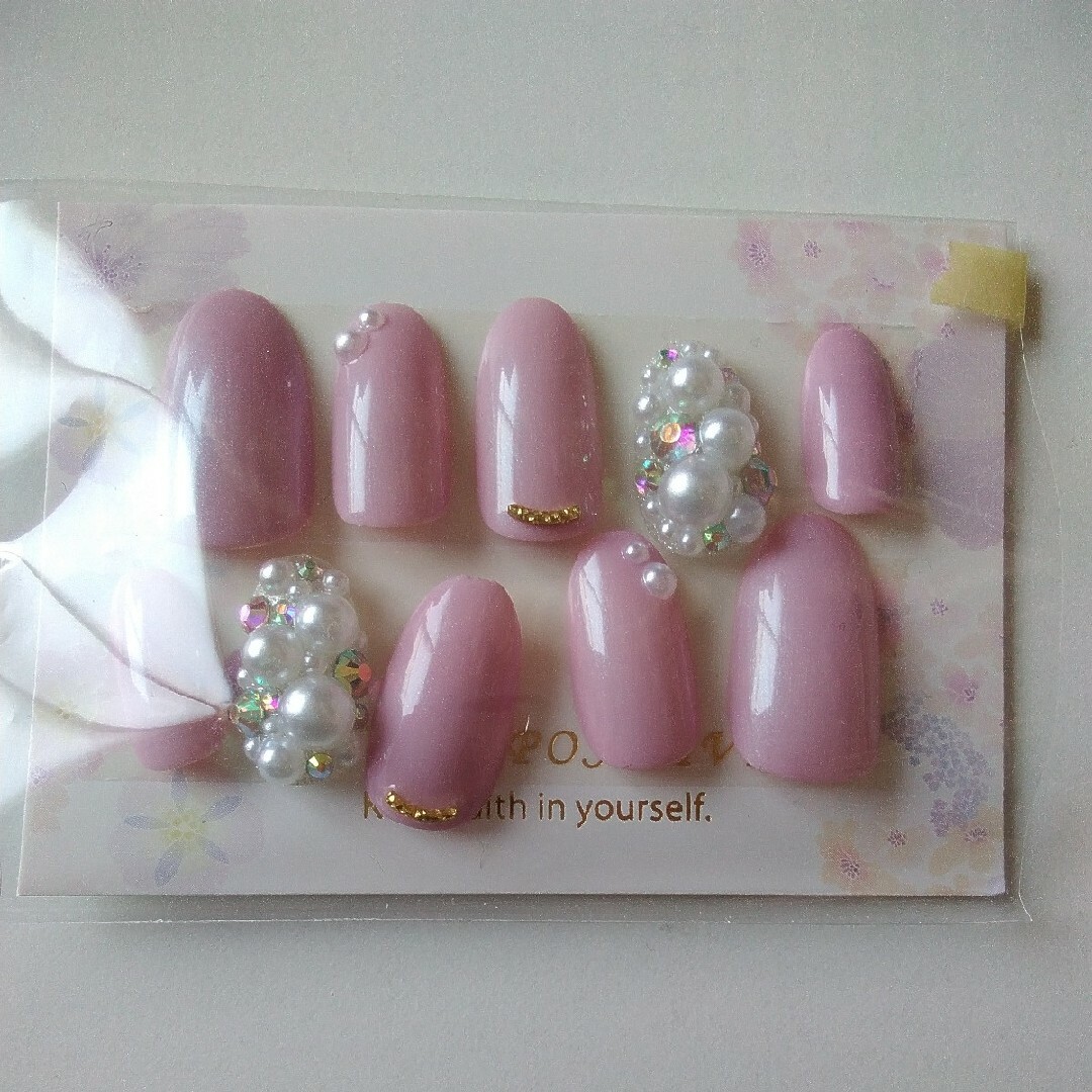 ハンドメイド ネイルチップ 3個セット