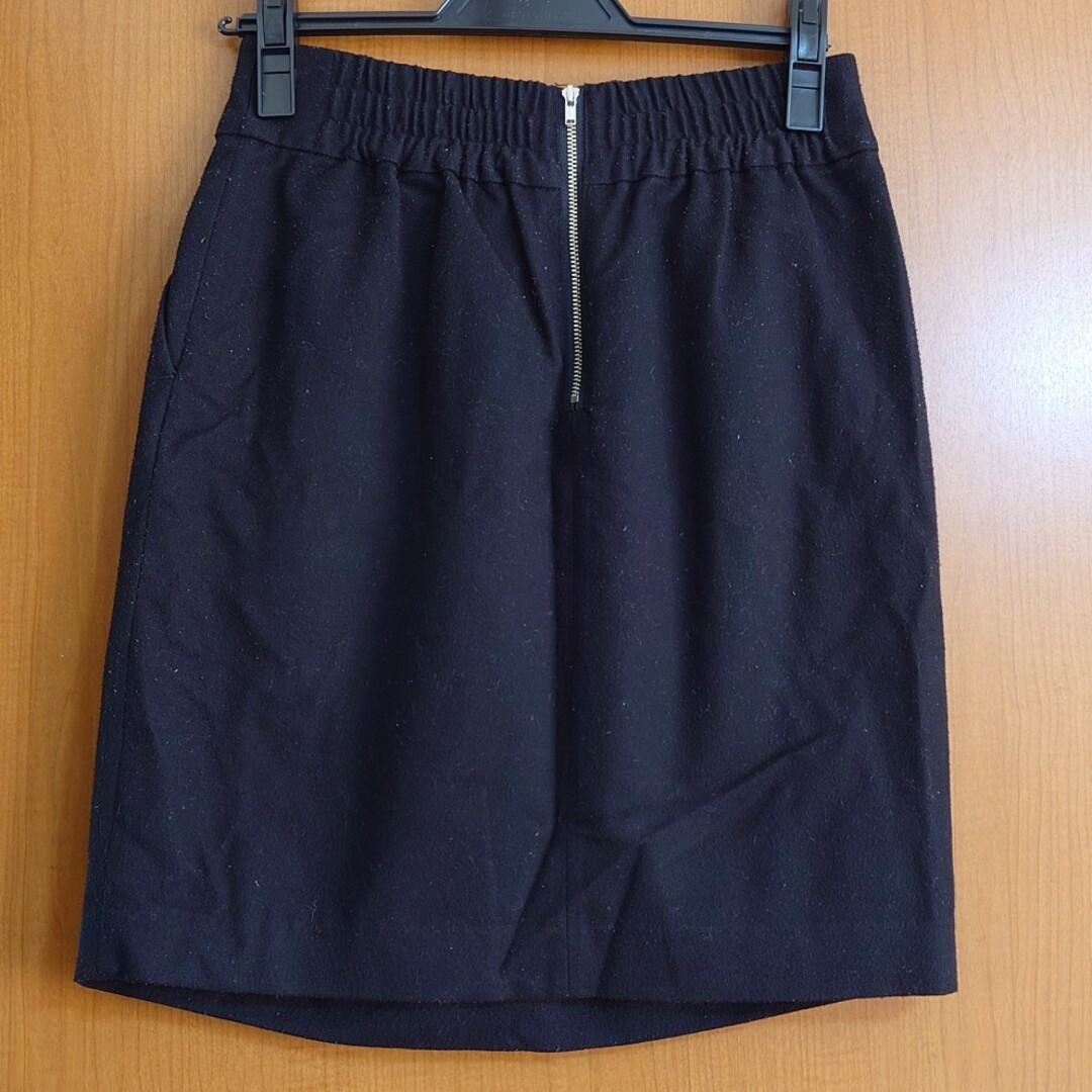 JEANASIS(ジーナシス)のJEANASIS タック ミニスカート FREE 黒 レディースのスカート(ミニスカート)の商品写真