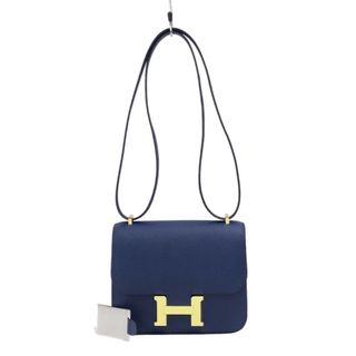 エルメス(Hermes)の　エルメス HERMES コンスタンス3 ミニ B刻 ブルーネイビー ゴールド金具 エプソン レディース ショルダーバッグ(ショルダーバッグ)