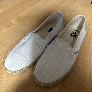 ヴァンズ(VANS)のVANS v782wj リネン２４センチ(スリッポン/モカシン)