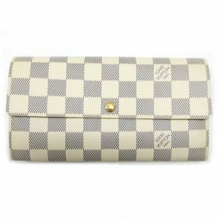 ルイヴィトン(LOUIS VUITTON)のルイヴィトン ダミエアズール ポルトフォイユ サラ 長財布 N61735 白(長財布)