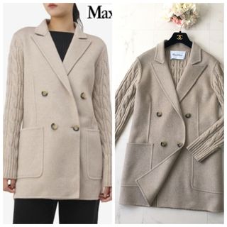 MM6 エムエムシックス 20AW ダブルブレストブレザージャケット ベージュ 36