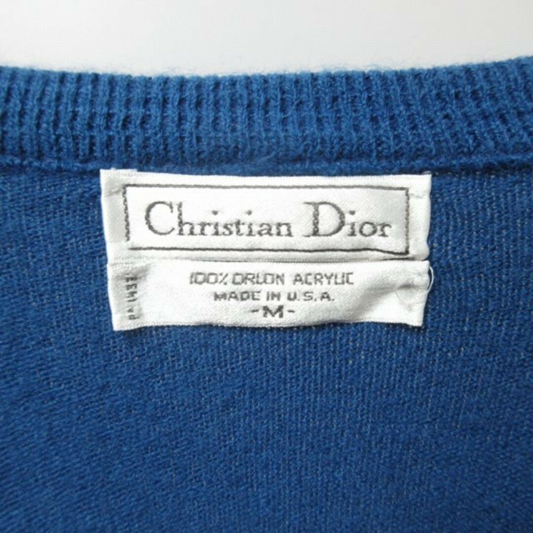 Christian Dior(クリスチャンディオール)のクリスチャンディオール ヴィンテージ セーター ニット 青 M IBO47 メンズのトップス(ニット/セーター)の商品写真