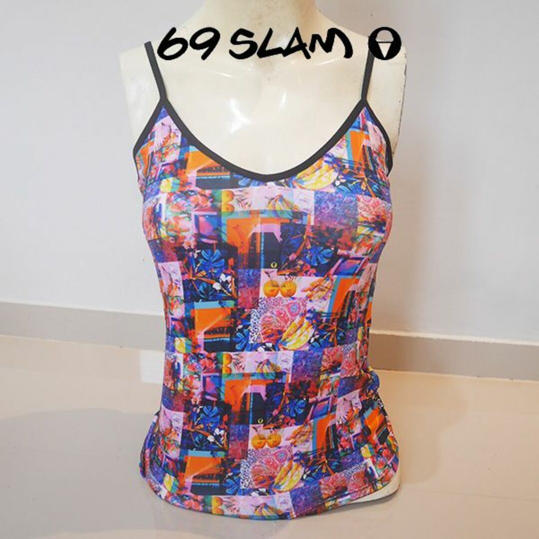 69SLAM - 69SLAM☆TROPICAL GLITCH SINGLET TOPキャミソールの通販 by