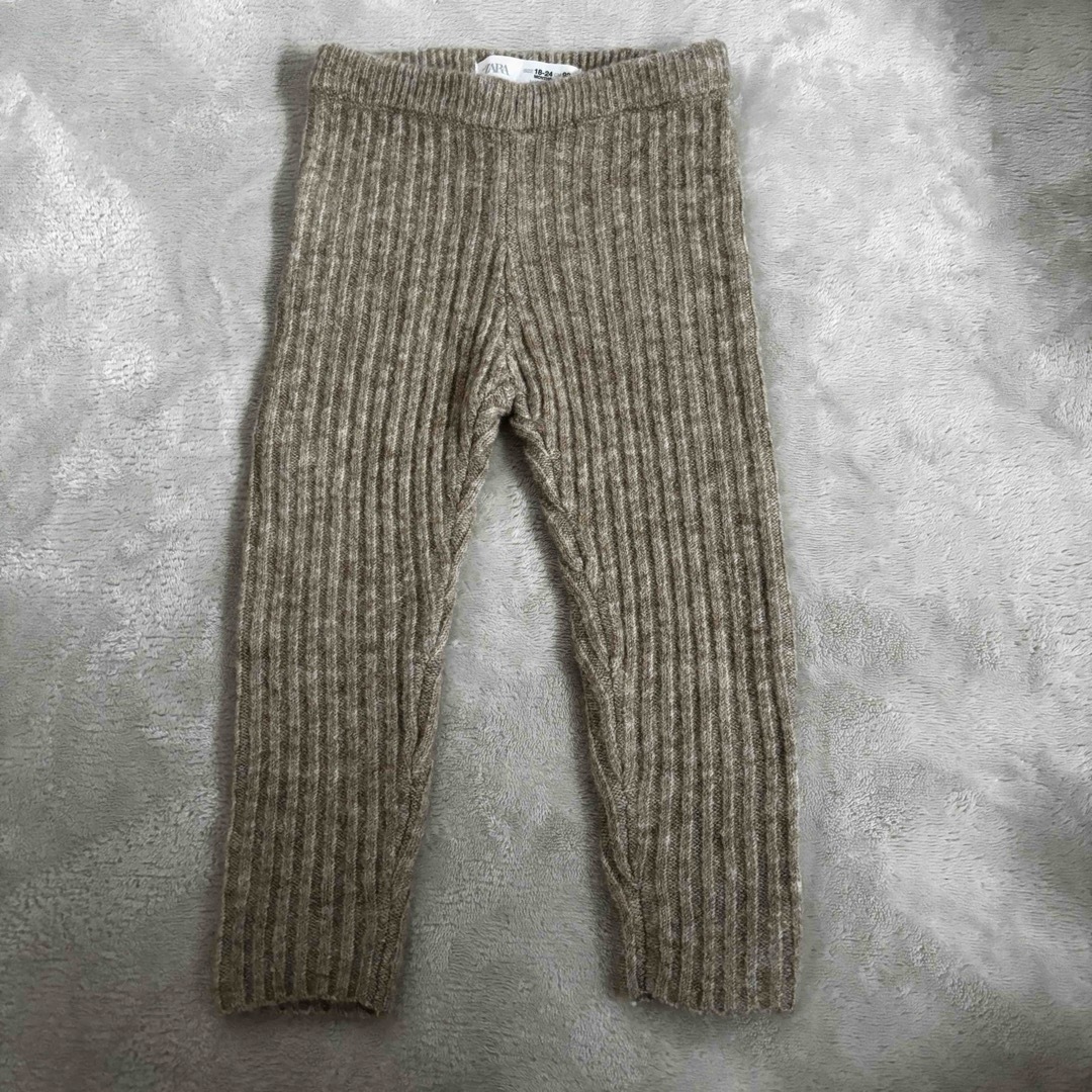 ZARA KIDS(ザラキッズ)の【送料込】ソフトタッチリブニットレギンス／ZARA KIDS／92cm キッズ/ベビー/マタニティのキッズ服男の子用(90cm~)(パンツ/スパッツ)の商品写真