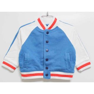 ステラマッカートニー(Stella McCartney)の【春物 新入荷!】‡ステラ マッカートニーキッズ/Stella McCartney kids‡90cm スウェットブルゾン/ジャンパー/アウター ブルー×白【中古】子供服 キッズ kids ベビー服 baby 男の子 女の子 春秋 otr 402042(ジャケット/コート)