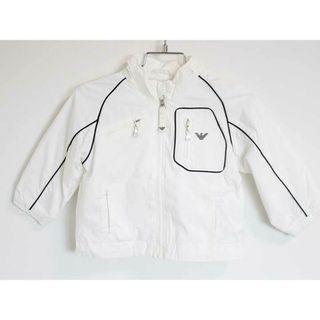 ジョルジオアルマーニ(Giorgio Armani)の【春物 新入荷!】〓アルマーニベビー/Armani baby〓74cm(12M) ナイロンジャンパー/ナイロンブルゾン/ウィンドブレーカー ホワイト 【中古】子供服 キッズ kids  男の子 女の子 春 otr 402042(ジャケット/コート)