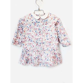 ポールスミス(Paul Smith)の【春物 新入荷!】[ポールスミスベビー/Paul Smith BABY]85cm 長袖ワンピース 白×ピンク系【中古】子供服 キッズ kids ベビー服 baby 女の子 春秋 onepi 402042(ワンピース)