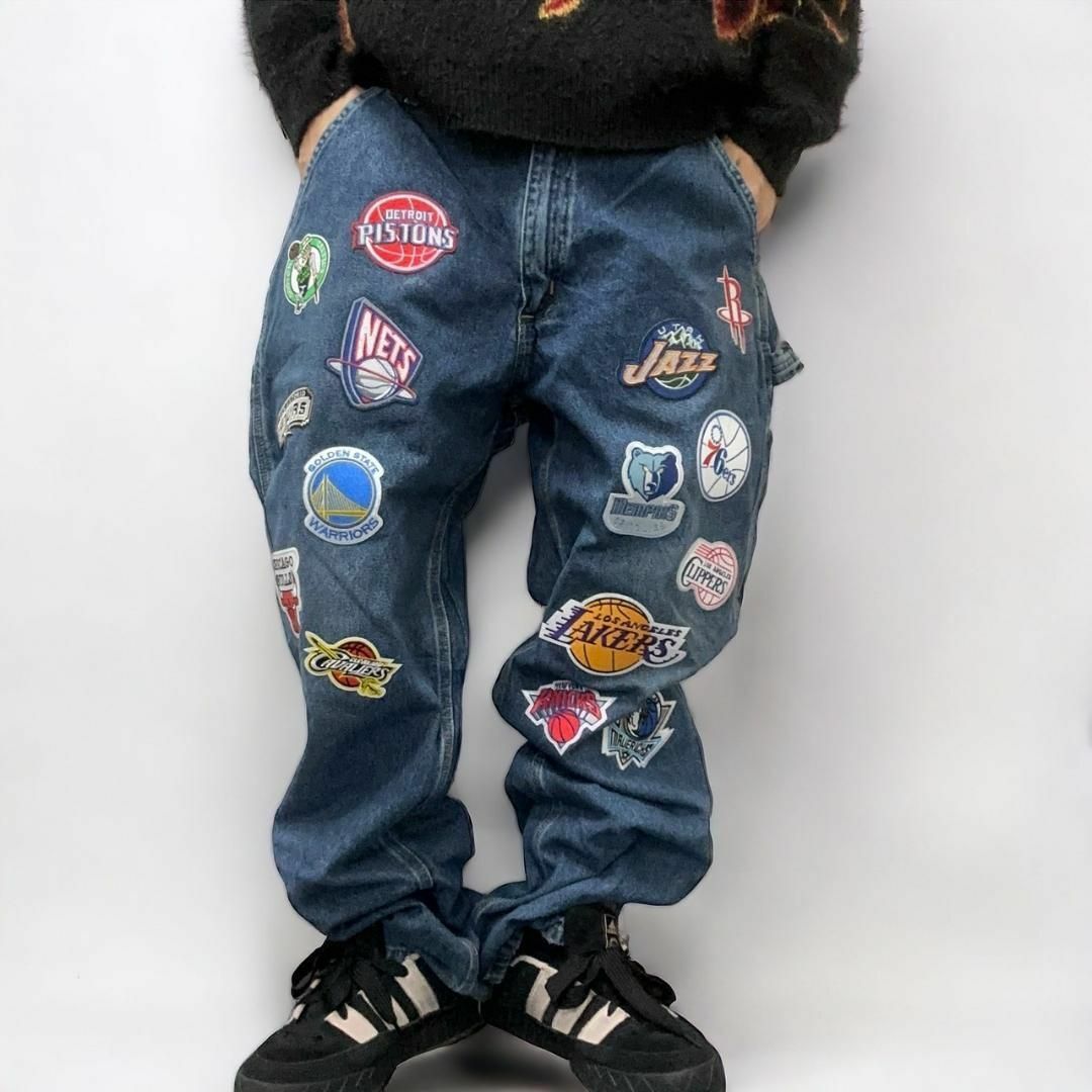 carhartt(カーハート)の90's Carhartt ビンテージ デニムパンツ NBA  ワークパンツ メンズのパンツ(デニム/ジーンズ)の商品写真