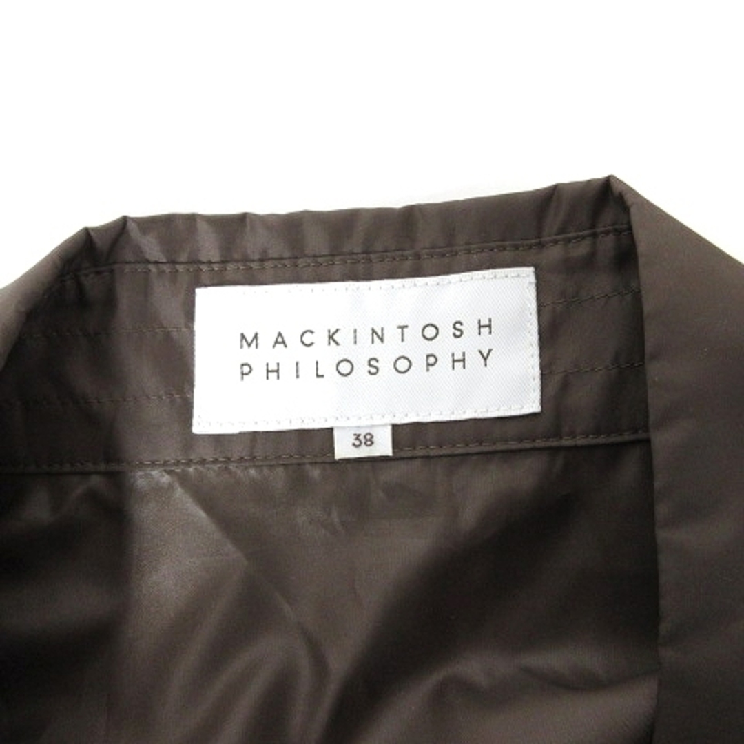 MACKINTOSH PHILOSOPHY(マッキントッシュフィロソフィー)のマッキントッシュフィロソフィー スプリングコート トレンチ ロング丈 茶 38 レディースのジャケット/アウター(スプリングコート)の商品写真