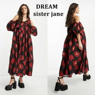 シスタージェーン(sister jane)のDREAM Sister Jane 花柄 オフショルダードレス(ロングワンピース/マキシワンピース)