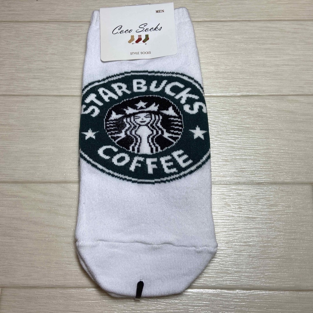 Starbucks(スターバックス)の韓国靴下☆レディースソックス☆スターバックス☆黒白グレー☆３色セット レディースのレッグウェア(ソックス)の商品写真