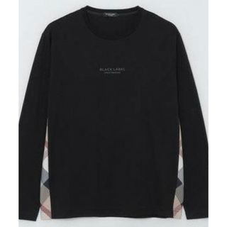 BLACK LABEL ブラックレーベル ロングTシャツ ブラック Mサイズ