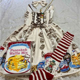 Angelic Pretty☆snow dome柄サロペット ネイビー