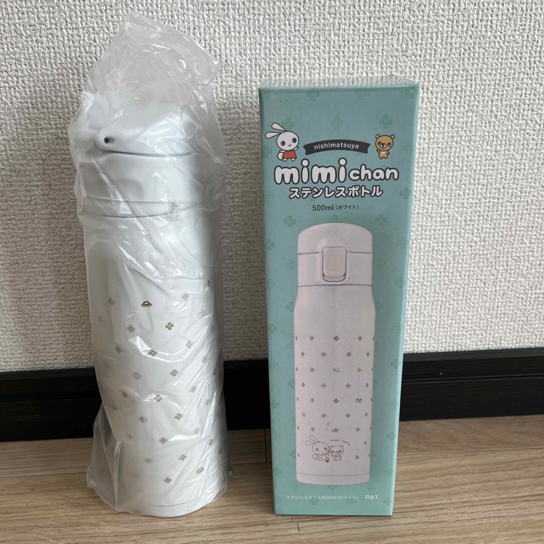 新品未使用　水筒0.5ℓ　mimichan キッズ/ベビー/マタニティの授乳/お食事用品(水筒)の商品写真