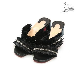 クリスチャンルブタン(Christian Louboutin)のクリスチャンルブタン Christian Louboutin スタッズ ヒール サンダル(サンダル)