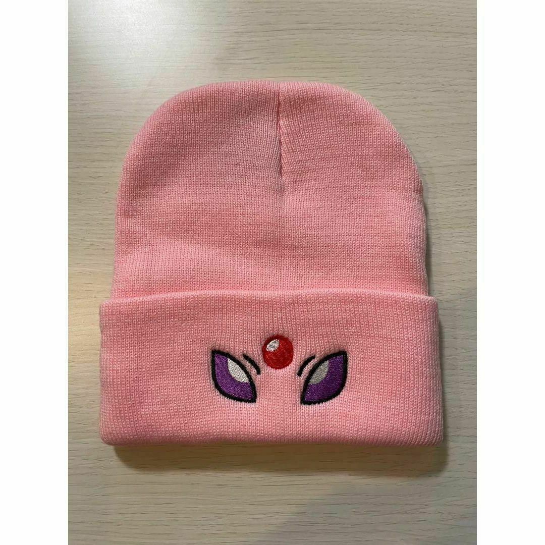 【SALE】エーフィ ニット帽 ビーニー キャップ ニットキャップ　“ピンク” メンズの帽子(ニット帽/ビーニー)の商品写真