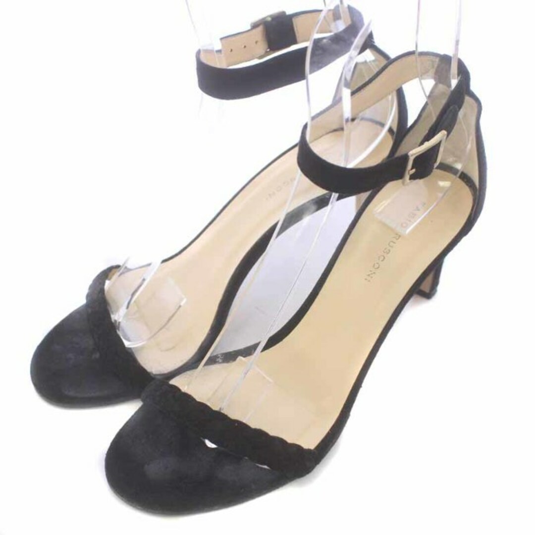 FABIO RUSCONI(ファビオルスコーニ)のファビオルスコーニ サンダル バックストラップ 37.5 24.5cm 黒 レディースの靴/シューズ(サンダル)の商品写真