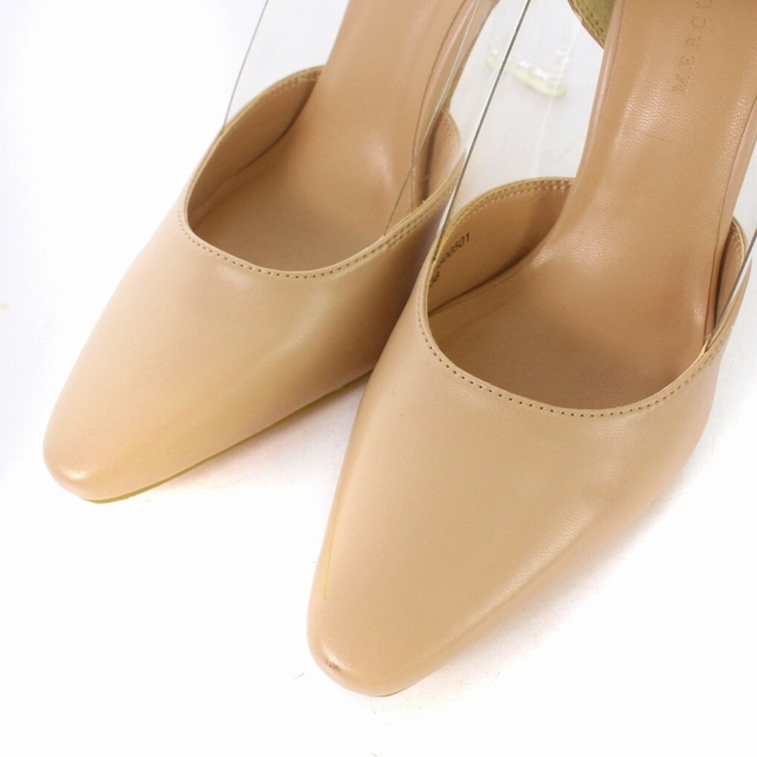 MERCURYDUO(マーキュリーデュオ)のマーキュリーデュオ クリアヒールPVCブロッキングパンプス フェイクレザー 38 レディースの靴/シューズ(ハイヒール/パンプス)の商品写真