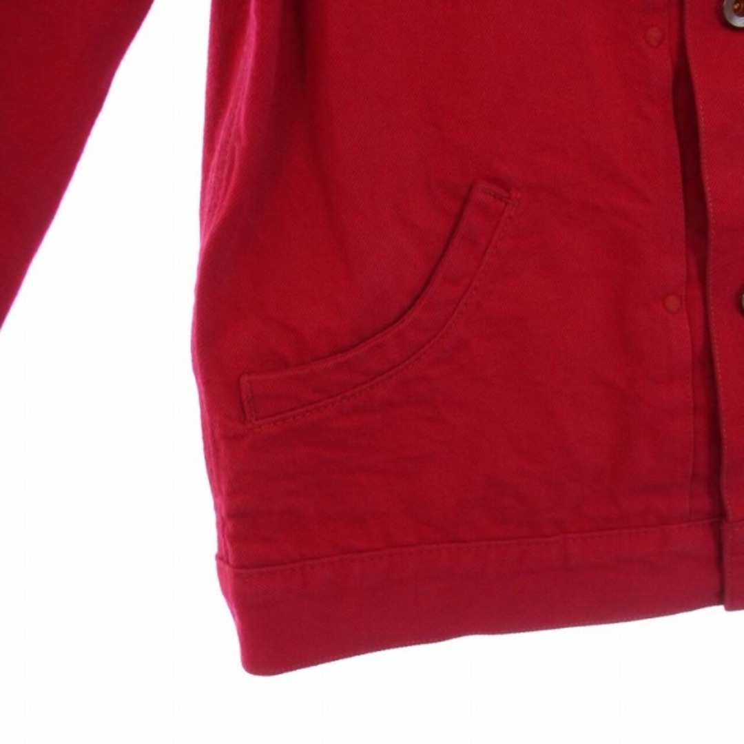 BRU NA BOINNE ダーラーデニムジャケット Gジャン ジージャン 赤 メンズのジャケット/アウター(Gジャン/デニムジャケット)の商品写真