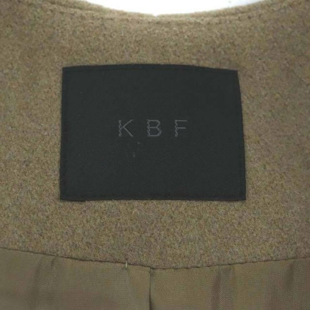 KBF(ケービーエフ)のケイビーエフ アーバンリサーチ ウール混 ダブル コート ノーカラー アウター レディースのジャケット/アウター(その他)の商品写真