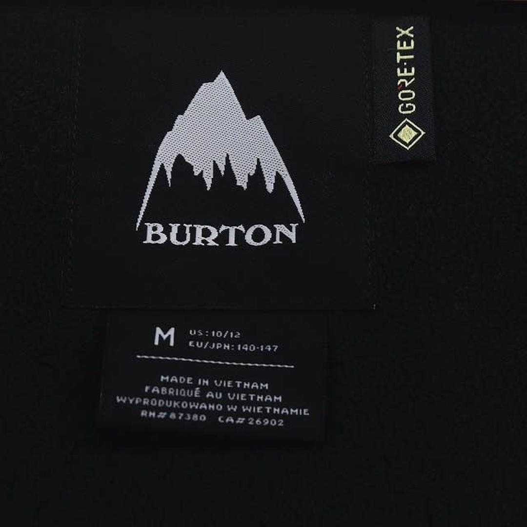 BURTON(バートン)のバートン GORE-TEX 中綿ジャケット アウター フード M 黒 ブラック メンズのジャケット/アウター(ブルゾン)の商品写真