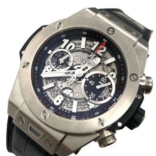 ウブロ(HUBLOT)のウブロ HUBLOT ビッグ・バン ウニコ チタニウム 411.NX.1170.RX チタン/ラバー 自動巻き メンズ 腕時計(その他)