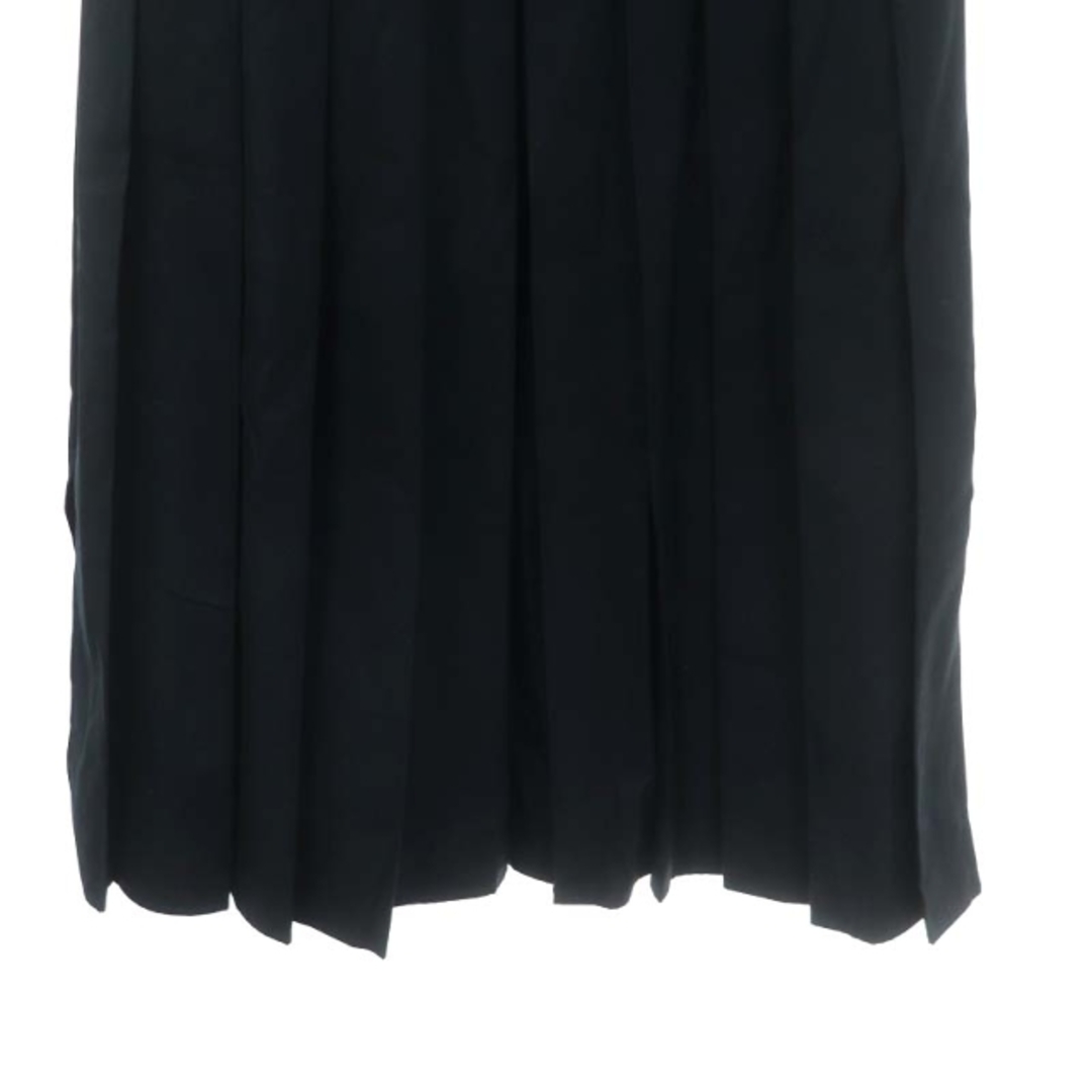 ADORE(アドーア)のアドーア ハイコンパクトコットンプリーツラップスカート ロング フレア 36 紺 レディースのスカート(ロングスカート)の商品写真