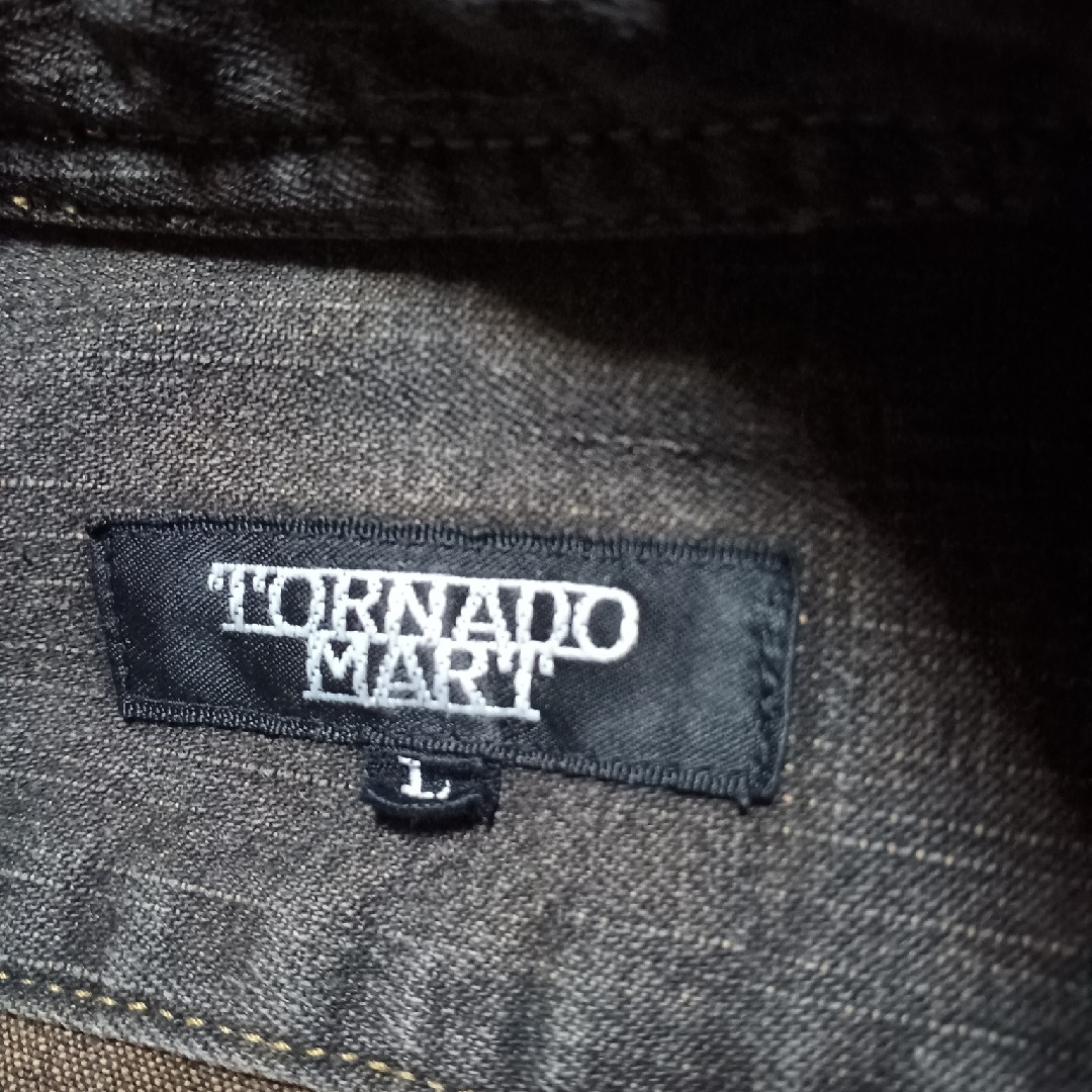 TORNADO MART(トルネードマート)の日本製 トルネードマート オーバーダイ デニム バイオデニム ケミカル ブリーチ メンズのトップス(シャツ)の商品写真