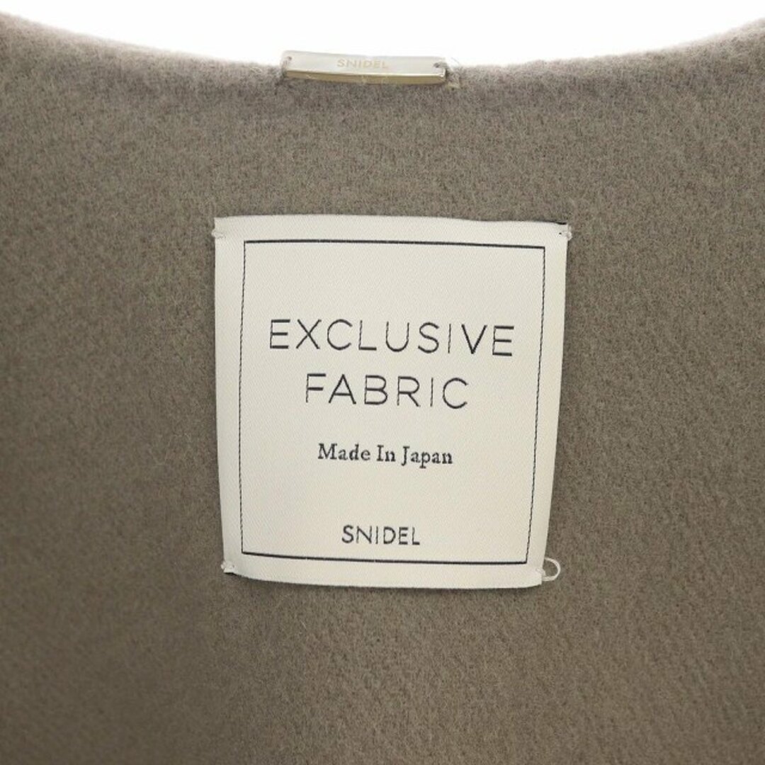 スナイデル EXCLUSIVE FABRIC ビッグカラーリバーコート カーキ スナイデル EXCLUSIVE FABRIC ビッグカラーリバーコート カーキ