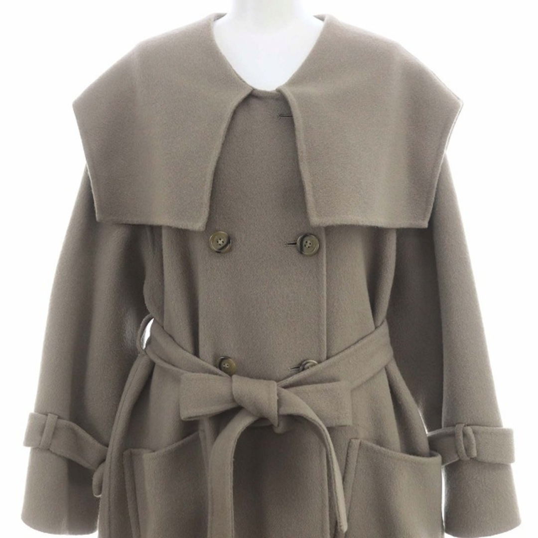 スナイデル EXCLUSIVE FABRIC ビッグカラーリバーコート カーキ スナイデル EXCLUSIVE FABRIC ビッグカラーリバーコート カーキ