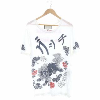 グッチ(Gucci)のグッチ l'aveugle par amour リネン Tシャツ 431278(Tシャツ/カットソー(半袖/袖なし))