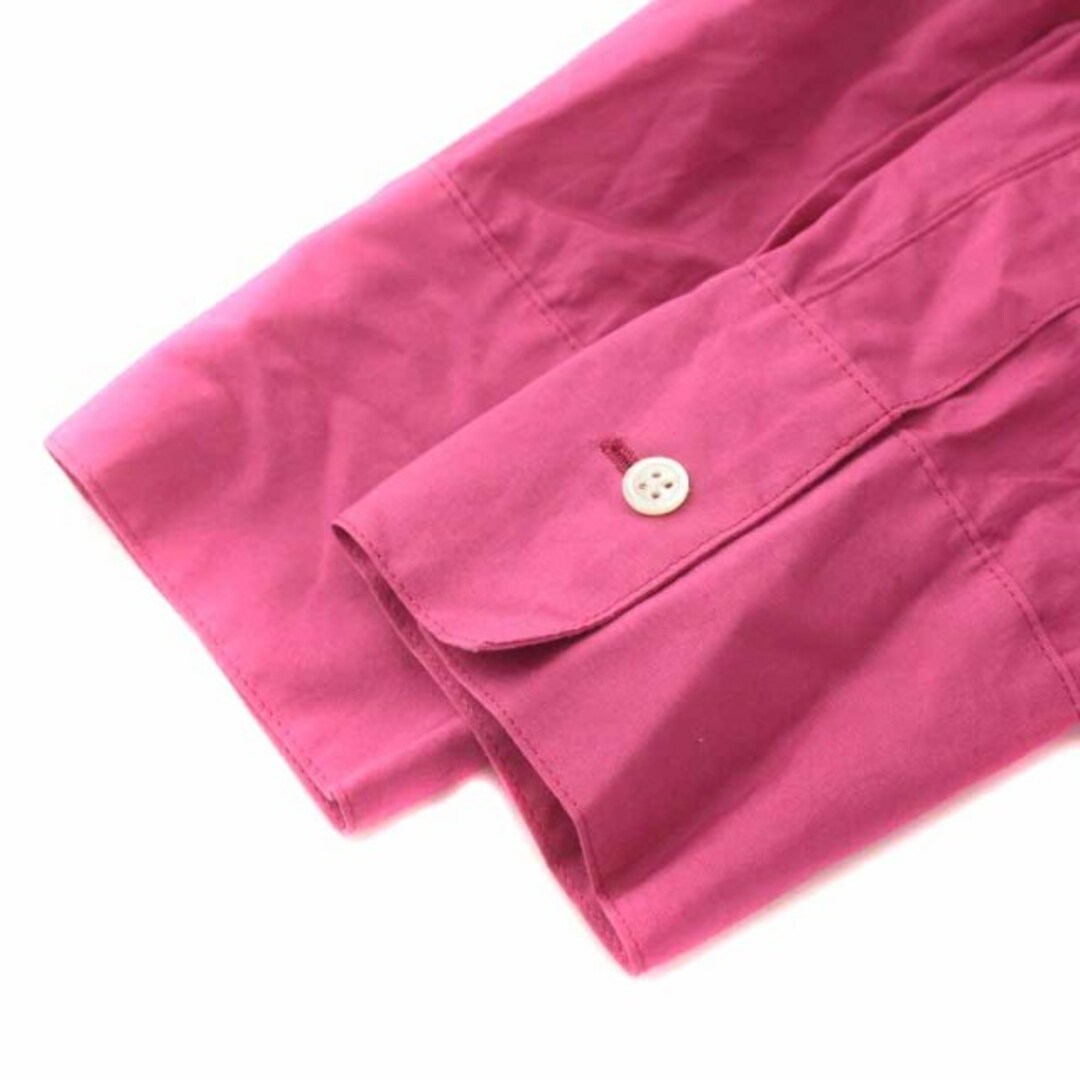ロク ビューティーアンドユース ドレスシャツ ワンピース ひざ丈 切替 ピンク レディースのトップス(シャツ/ブラウス(長袖/七分))の商品写真