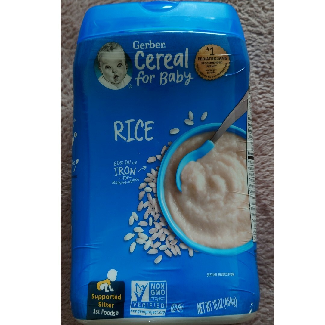 Gerber(ガーバー)の新品 ガーバー ライスシリアル 454g キッズ/ベビー/マタニティの授乳/お食事用品(その他)の商品写真