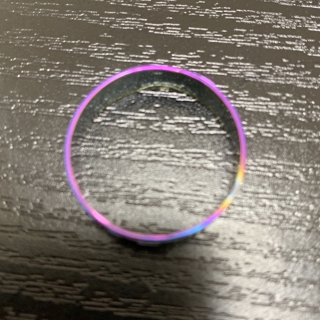 【r18】ステンレス　マリン　いかり　オーロラ　リング　指輪　22.5号 メンズのアクセサリー(リング(指輪))の商品写真