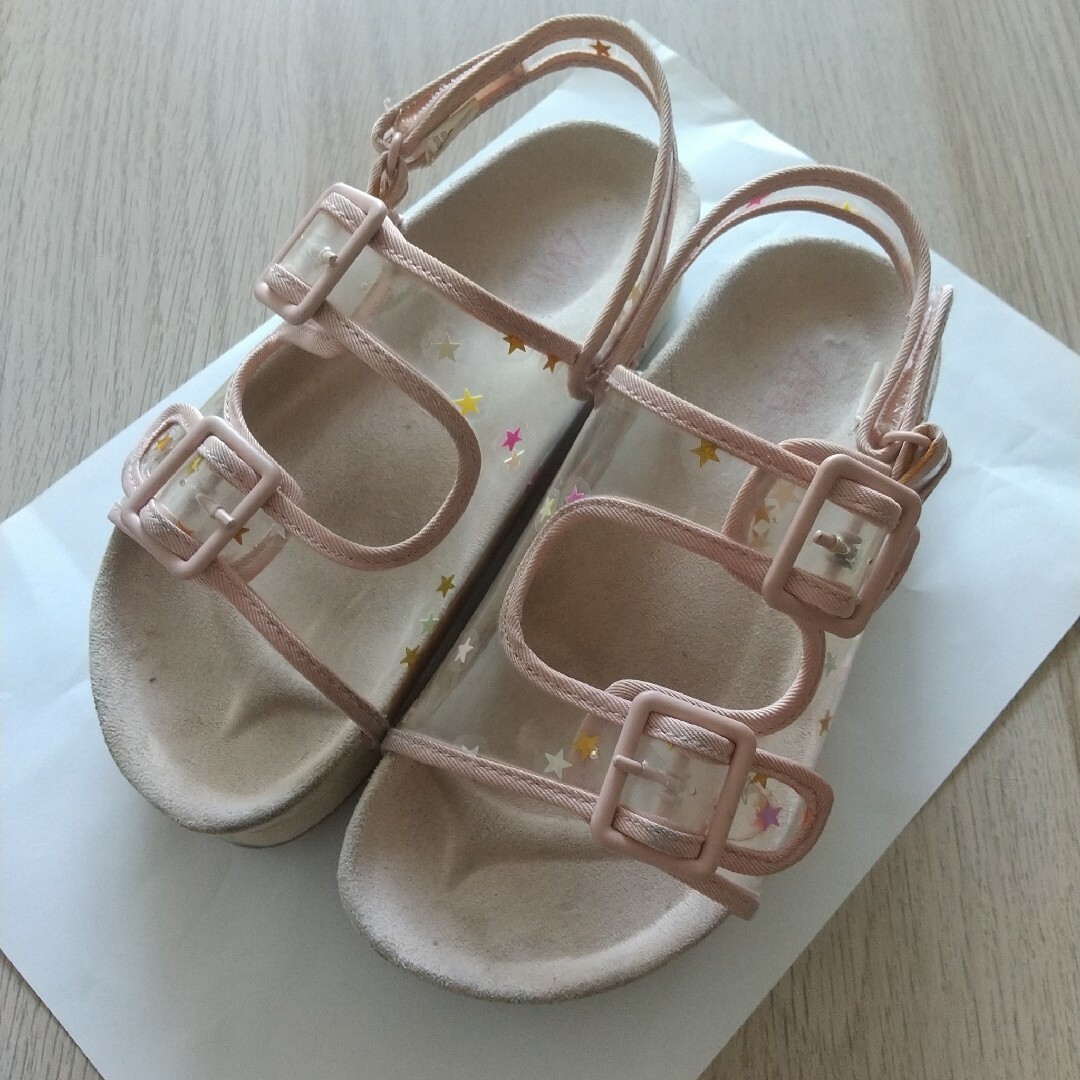 ZARA kids クリアサンダル スター 18.5cm - サンダル