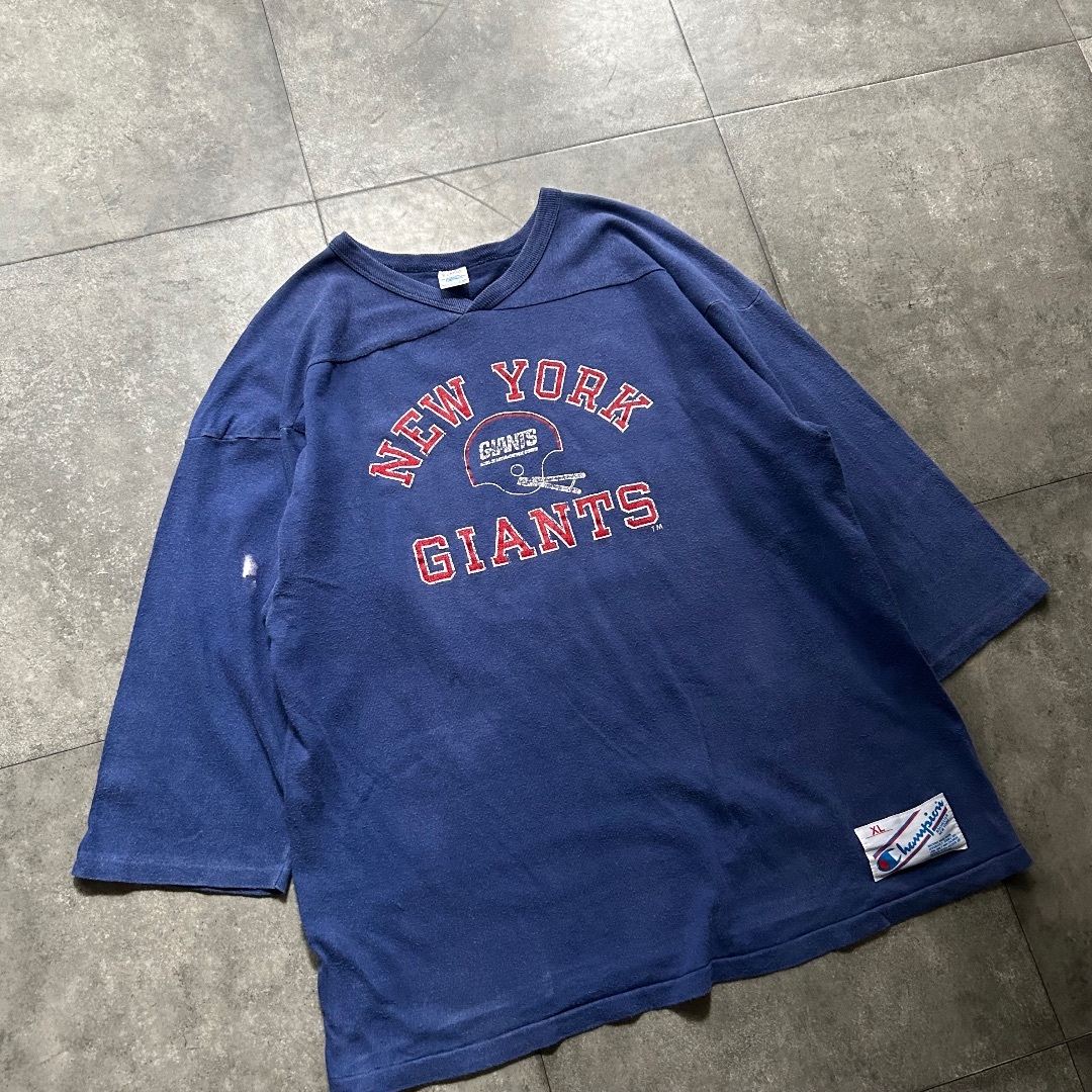 Champion(チャンピオン)の80s チャンピオン フットボールtシャツ USA製 NFL スーパーボウル メンズのトップス(Tシャツ/カットソー(七分/長袖))の商品写真