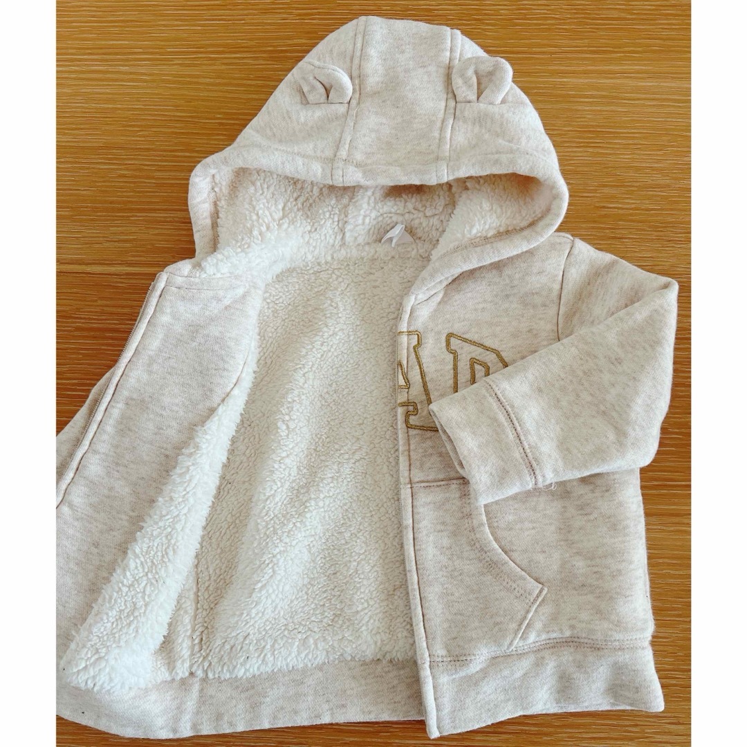 GAP(ギャップ)のGAPクマ耳ボア　アウター6-12m キッズ/ベビー/マタニティのベビー服(~85cm)(ジャケット/コート)の商品写真