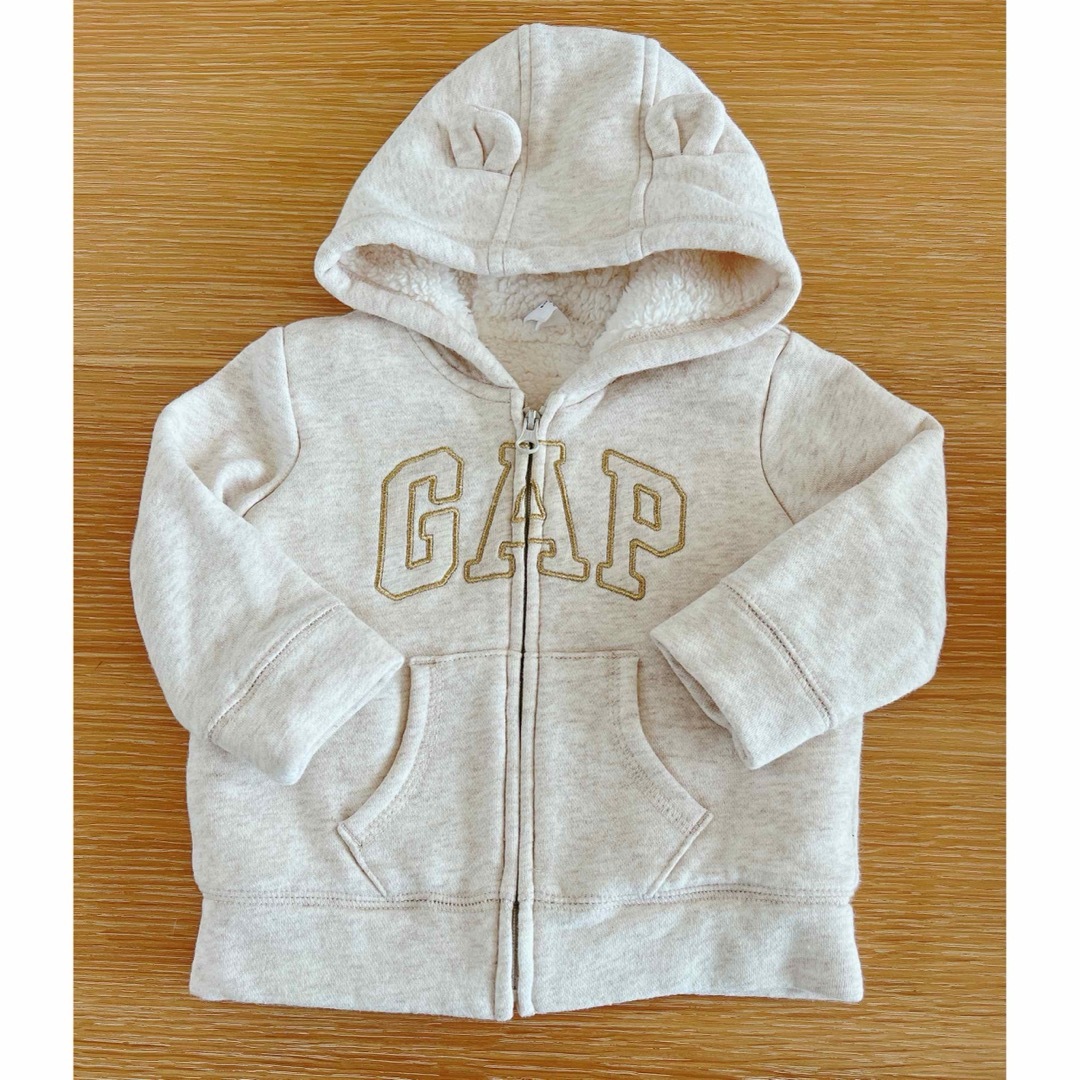 GAP(ギャップ)のGAPクマ耳ボア　アウター6-12m キッズ/ベビー/マタニティのベビー服(~85cm)(ジャケット/コート)の商品写真