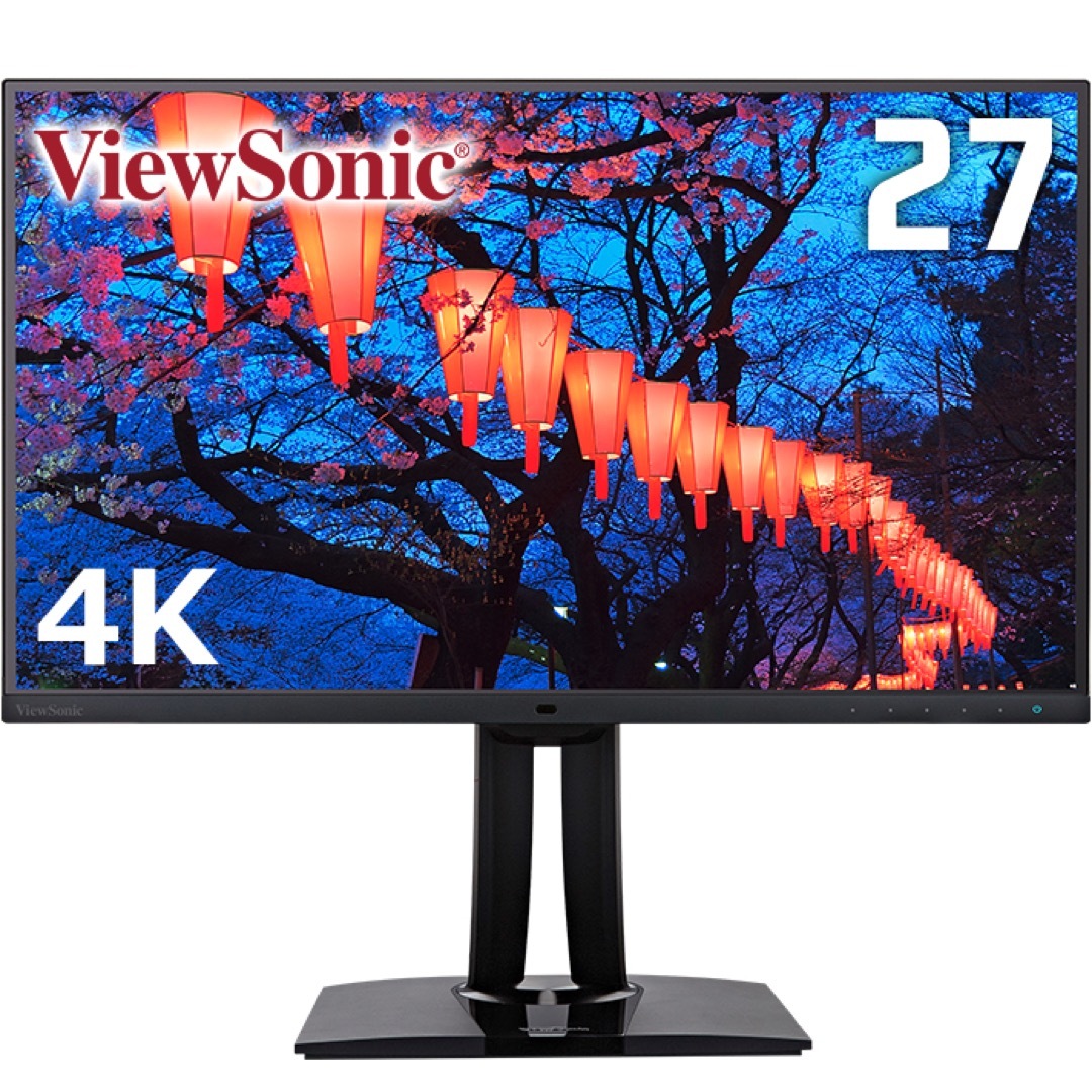 ViewSonic(ビューソニック)の値下げ！ビューソニック27型ディスプレイ 4K IPS VP2785-4K スマホ/家電/カメラのPC/タブレット(ディスプレイ)の商品写真