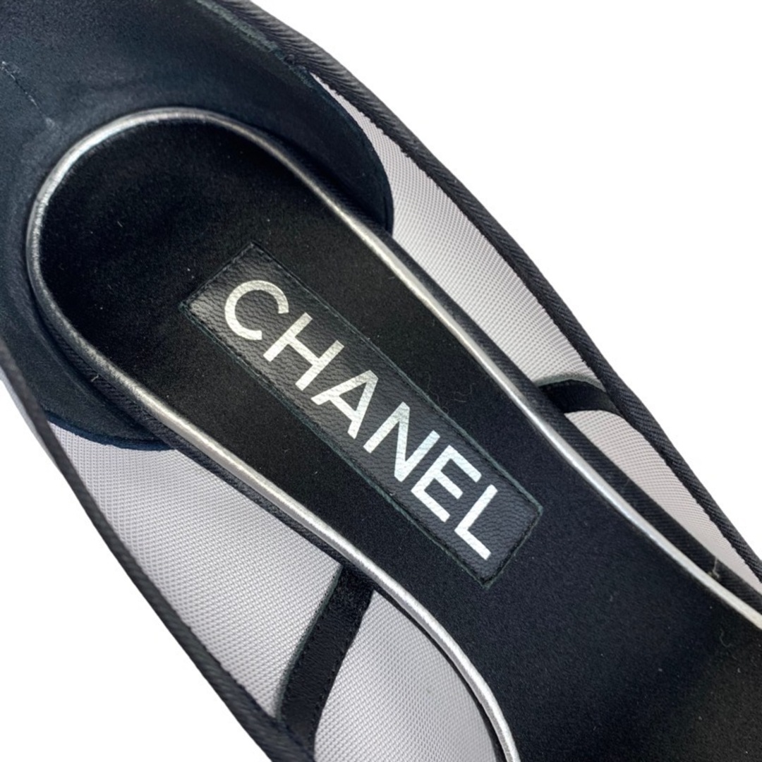 CHANEL(シャネル)のシャネル CHANEL パンプス 靴 シューズ ココマーク カメリア メッシュ グレー レディースの靴/シューズ(ハイヒール/パンプス)の商品写真