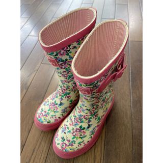 キッズ 17.5㎝ Joules ジュールズ プリント 花柄 レイン ブーツ(長靴/レインシューズ)