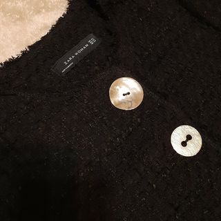 ザラ(ZARA)のsnow様専用 ☆ ZARA ☆ ゴールドボタン ブラックコート(ロングコート)