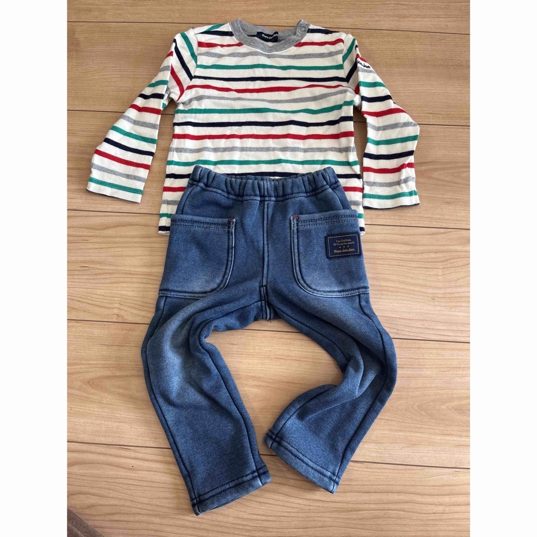 mou jon jon(ムージョンジョン)のムージョンジョン 2コーデ 90 キッズ/ベビー/マタニティのキッズ服男の子用(90cm~)(Tシャツ/カットソー)の商品写真