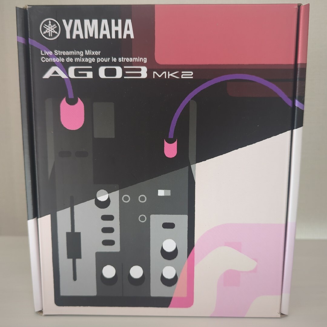 ヤマハ(ヤマハ)のYAMAHA AG03MK2 B ヤマハ ライブストリーミングミキサー 楽器のレコーディング/PA機器(ミキサー)の商品写真