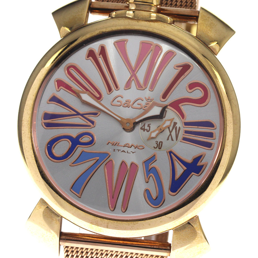 GaGa MILANO(ガガミラノ)のガガミラノ GaGa MILANO 5081.1 マヌアーレ スリム46 スモールセコンド クォーツ メンズ _795091 メンズの時計(腕時計(アナログ))の商品写真