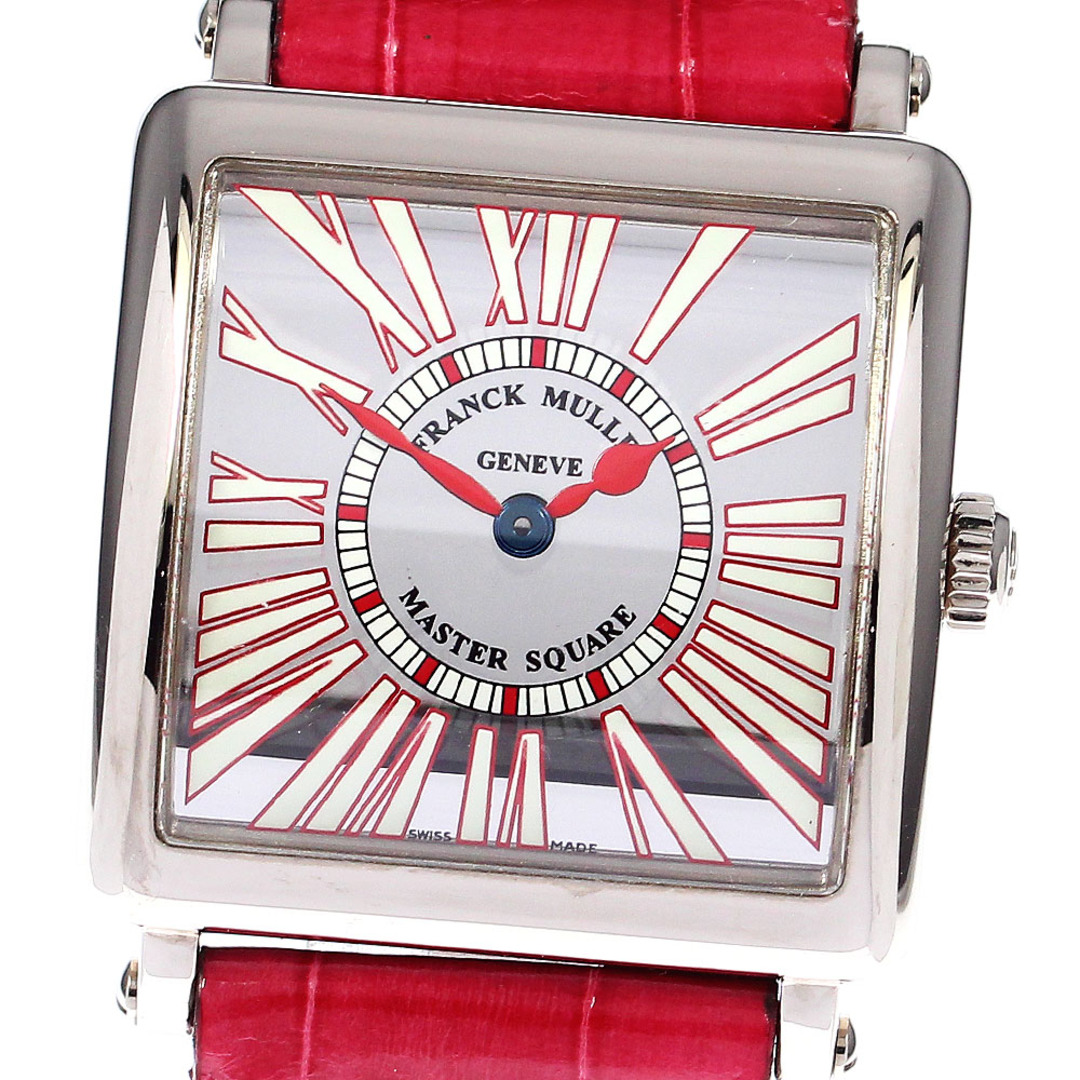 FRANCK MULLER(フランクミュラー)のフランクミュラー FRANCK MULLER 6002LQZ マスタースクエア MIROIR K18WG クォーツ レディース 保証書付き_794666 レディースのファッション小物(腕時計)の商品写真